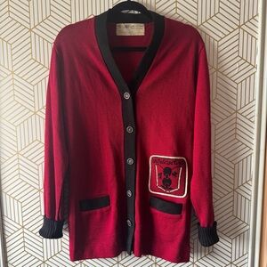 Vintage Albion Campus Varsity Wool Cardigan Sweater Letterman Knit